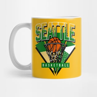 Seattle Basketball 90s Throwback Mug